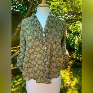 Patterned Anthropologie button down